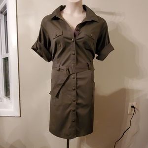 Lane Bryant Olive Mini Dress